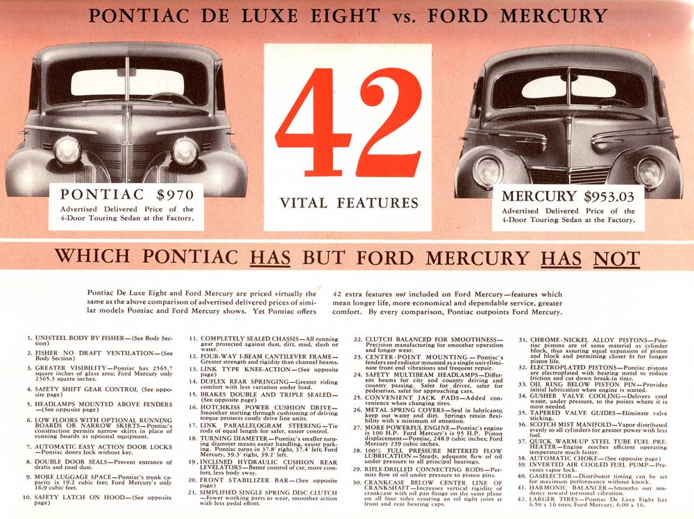 1939 Deluxe Eight vs Ford Mercury